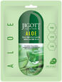 Jigott Ампульная тканевая маска c экстрактом алоэ вера Aloe Real Ampoule Mask, 27 мл